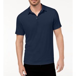 Alfani Stretch Polo Blue Shirt XXL